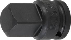 Smūgio lizdo adapteris | vidinis kvadratas 12,5 mm (1/2 ") - išorinis kvadratas 20 mm (3/4") BGS Technic-279, Unique