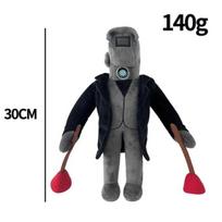 „Skibidi Toilet Titan Clockman“ Atnaujinimas „Plushie Titan Compute Man Drillman“ Pliušinis Fotoaparatas_Almond