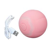 Gravity Intelligent Rolling Ball Interaktyvus naminių gyvūnėlių žaislų kamuoliukas Savaeigis katės kamuoliukas šuniui kačiukui, žaidžiančiam rožine neutralia angliška pakuotė