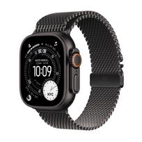 Apple Watch Ultra 3 GPS + Cellular 49mm Black Titanium Case with Black Titanium Milanese Loop - Small | MF1N4QF/A | 0195950610741