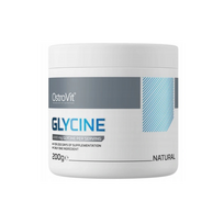 OstroVit Supreme Pure Glycine aminorūgščių milteliai be saldiklių, 200 g.