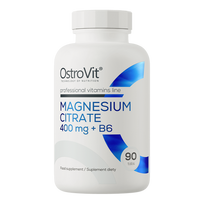 OstroVit Magnesium Citrate 400mg + B6, 90 tablečių