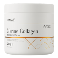 OstroVit Marine Collagen jūrinis kolagenas, Black Currant, 200 g.