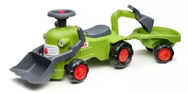 FALK Traktorius "Claas Rider" su krautuvu ir kaušine priekaba