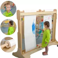 MASTERKIDZ Didžiulis medinis molbertas prie lango tapybai