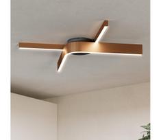 Eglo 901863 - LED RGBW reguliuojamas lubų šviestuvas FOLCINO-Z 2xLED/18W/230V varinis/juodas