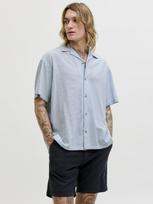 JACK&JONES Vyriški marškiniai trumpomis rankovėmis su linu, SUMMER