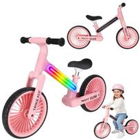 Balansinis triratis trike taisymas švytėjimas rožinis lengvas LED