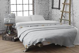Dolce Bonita pledas Pom Pom Grey, 150x200 cm