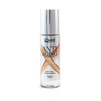 Makiažo pagrindo kreminė pudra nuo senėjimo „Foundation Quiz Cosmetics Anti Aging Ivory“ su vitaminu E, drėkinamoji formulė, 30 ml