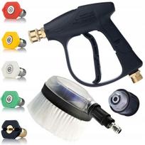 Komplektas Rosfix JetKit Lavor Pro QC-M22 – 300 bar pistoletas, 5 QC antgaliai, šepetys, adapteris