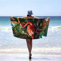 Paplūdimio rankšluostis 70x140 SUMMER Flamingo