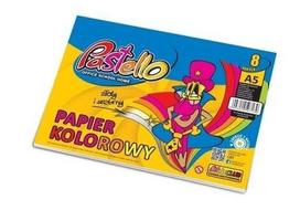 Spalvotas popierius A5 8 lapai blizgus - Alfa Pastello
