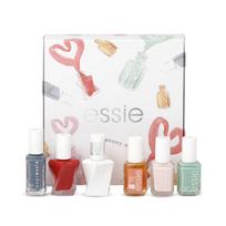 Discovery Set Essie: Nail Enamel Vegan Glossy Shine Finish Nail Polish 99 Mint Candy Apple 13.5 ml + Expressie Air Dry Nail Polish 13.5 ml + Gel Couture Nail Polish Rock the Runway 13.5 ml + Essie Nail Polish Ballet Slippers 13.5 ml + Gel Couture Top Coat