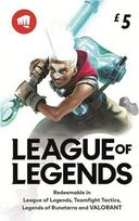 League of Legends Gift Card 5GBP - Riot Key UNITED KINGDOM