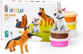 Hey Clay plastilino rinkinys „Šuniukai”, 6 vnt.