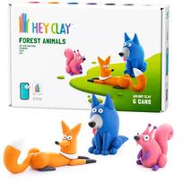 Hey Clay plastilino rinkinys „Miško gyvūnai”, 6 vnt.