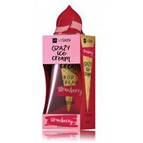 HiSkin Crazy Ice Cream Body Strawberry kūno kremas - 200 ml.