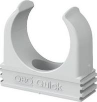 2955 F 25 RW Quick Clamp for pipe, flame-resistant, pure white 2149363 | 4012195586166