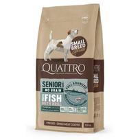 Quattro Senior Diet with Fish vyresnio amžiaus mažų veislių šunims su žuvimi - Produkto Svoris 1.5kg
