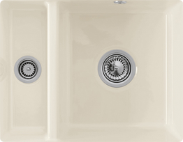 Po stalviršiu montuojama plautuvė Villeroy & Boch Subway 60 XU, 545 x 440 mm, CeramicPlus, 675802KR, kreminė