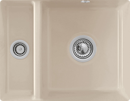 Po stalviršiu montuojama plautuvė Villeroy & Boch Subway 60 XU, 545 x 440 mm, CeramicPlus, 675802AM, migdolų spalva