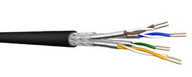 Draka Verlegekabel, Erdkabel UC900 SS23, Cat 7, S/FTP, PiMF, schwarz, 100m Ring | 60015266 | 4065624014556