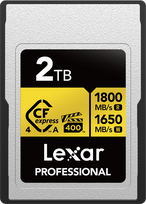 Lexar CFexpress 4.0 Pro Gold, VPG400/IP68, R1800/W1650/SW1400 (Type A) 2TB