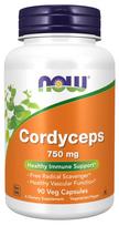 NOW Foods Cordyceps, 750mg - 90 kapsulių