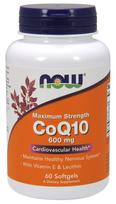 NOW Foods CoQ10 with Lecithin & Vitamin E, 600mg - 60 kapsulių