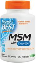 Doctor's Best MSM with OptiMSM Vegan, 1500mg - 120 tablečių