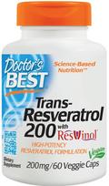 Doctor's Best Trans-Resveratrol with ResVinol, 200mg - 60 kapsulių