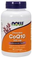 NOW Foods CoQ10 with Lecithin & Vitamin E, 200mg (Chewable) - 90 pastilių