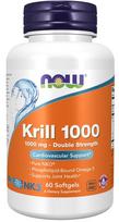 NOW Foods Krill Oil, 1000mg Double Strength - 60 kapsulių