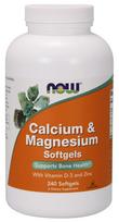 NOW Foods Calcium & Magnesium with Vit D and Zinc - 240 kapsulių