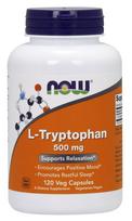 NOW Foods L-Tryptophan, 500mg - 120 kapsulių
