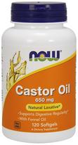 NOW Foods Castor Oil, 650mg - 120 kapsulių