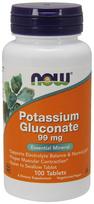 NOW Foods Potassium Gluconate, 99mg - 100 tablečių