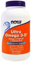 NOW Foods Ultra Omega 3-D with Vitamin D-3 - 180 kapsulių