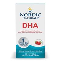 Nordic Naturals DHA, 830mg Strawberry - 90 kapsulių