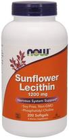 NOW Foods Sunflower Lecithin, 1200mg - 200 kapsulių