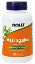 NOW Foods Astragalus, 500mg - 100 kapsulių