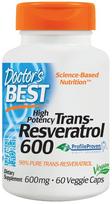 Doctor's Best Trans-Resveratrol 600, 600mg - 60 kapsulių