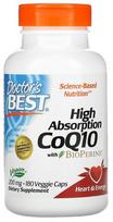 Doctor's Best High Absorption CoQ10 with BioPerine, 200mg - 180 kapsulių