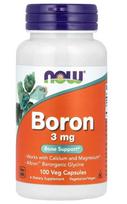 NOW Foods Boron, 3mg - 100 kapsulių