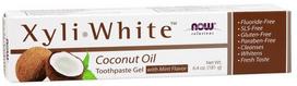 NOW Foods XyliWhite, Coconut Oil Toothpaste Gel - 181 gramų