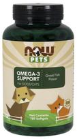 NOW Foods Pets, Omega-3 Support - 180 kapsulių