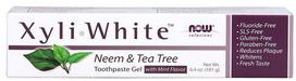 NOW Foods XyliWhite, Neem & Tea Tree Toothpaste Gel - 181 gramų