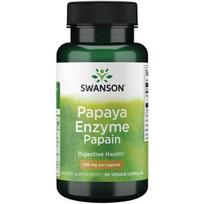 Swanson Papaya Enzyme Papain, 100mg - 90 kapsulių