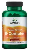 Swanson Super Stress B-Complex with Vitamin C - 100 kapsulių